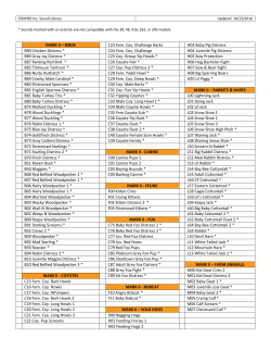FOXPRO Complete Sound List