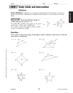 Study Guide and Intervention