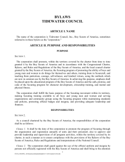 bylaws tidewater council