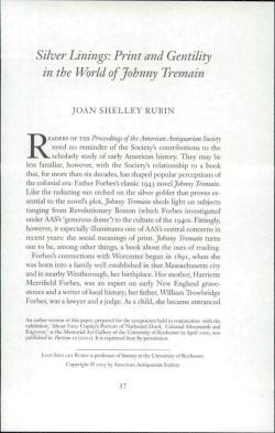 Silver Linings - American Antiquarian Society