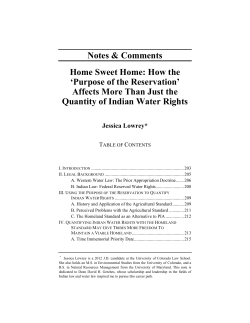 How the `Purpose of the Reservation` Affects More Than Just the