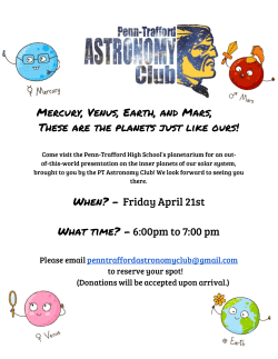 Mercury, Venus, Earth, and Mars, These are the planets just like ours!