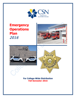Emergency Operations Plan