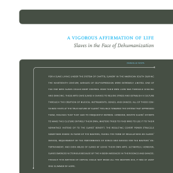 a vigorous affirmaTion of life