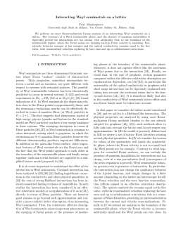 Interacting Weyl semimetals on a lattice