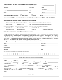 Every Creature Counts Clinic Consent Form (Office Copy)