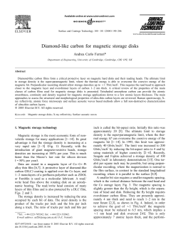 Diamond-like carbon for magnetic storage disks