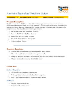 American Beginnings Teacher`s Guide