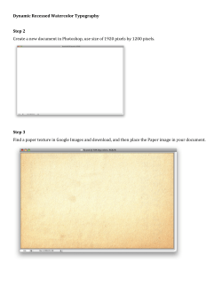 Dynamic Recessed Watercolor Typography