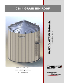 CB14 GRAIN BIN ROOF - Chief Agri/Industrial Division