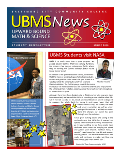 Upward Bound Newsletter - Baltimore City Community College