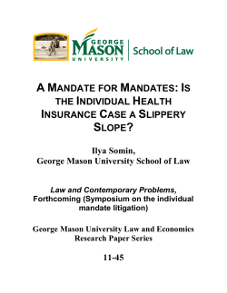 Ilya Somin - GMU Law - George Mason University