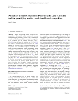 Strand, J. (2013). Phi-square Lexical Competition