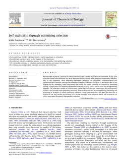Self-extinction through optimizing selection