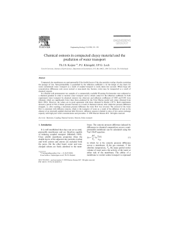 Chemical osmosis in compacted clayey material and the prediction