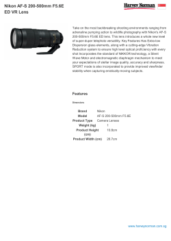 Nikon AF-S 200-500mm F5.6E ED VR Lens