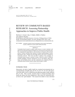 Assessing Partnership Approaches to Improve Public Health
