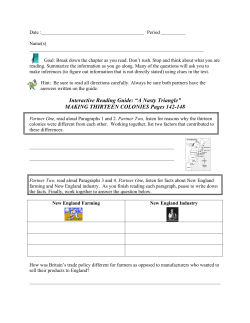 Interactive Reading Guide: &ldquo;A Nasty Triangle&rdquo; MAKING THIRTEEN