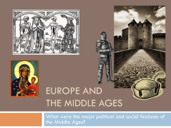 EUROPE AND THE MIDDLE AGES
