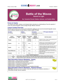 Battle of the Waves - Science4Inquiry.com