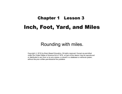 Inch, Foot, Yard, and Miles - Mathwithoutcalculators.com