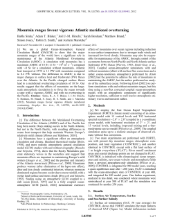 Mountain ranges favour vigorous Atlantic meridional overturning