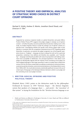 a positive theory and empirical analysis of strategic word choice in