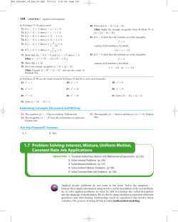 1.7 Problem Solving