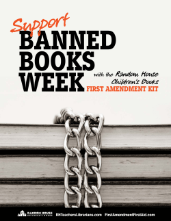 the "support banned books week" brochure