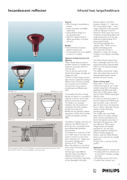 Incandescent reflector Infrared heat lamps/healthcare