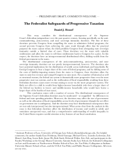 The Federalist Safeguards of Progressive Taxation