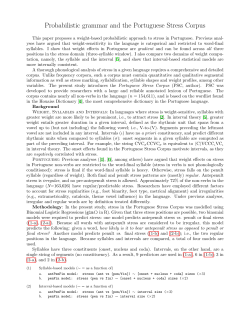 Probabilistic grammar and the Portuguese Stress