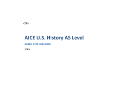 AICE U.S. History AS Level