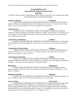 LogicalFallacy List Team Rhetoric Debate Watch