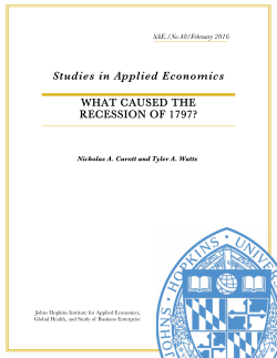 America`s First Business Cycle: A Reappraisal of the Recession of