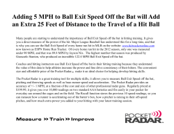 Adding 5 MPH to Ball Exit Speed Off the Bat