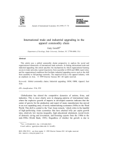 International trade and industrial upgrading in the