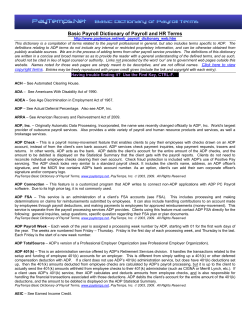 Basic Payroll Dictionary of Payroll and HR Terms