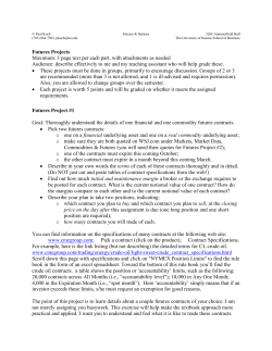 Futures Project - The University of Kansas