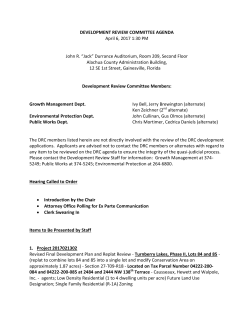 Agenda - Alachua County Growth Management