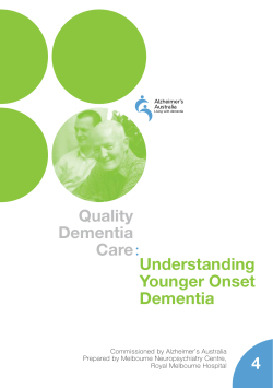 Understanding younger onset dementia