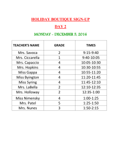 HOLIDAY BOUTIQUE SIGN-UP DAY 2 MONDAY