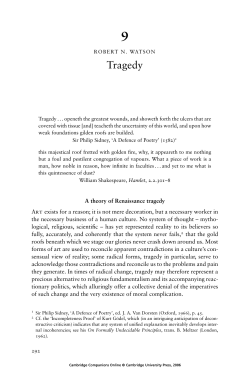 Tragedy - Computing Services