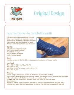 Lazy Lace Socks &ndash; by Danielle Romanetti