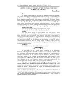 27 No:1 59-76 MERTON`S STRAIN THEORY