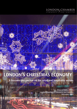 london`s christmas economy - London Chamber of Commerce and