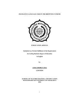 FIGURATIVE LANGUAGE Submitted as a Partia for Getting Ba