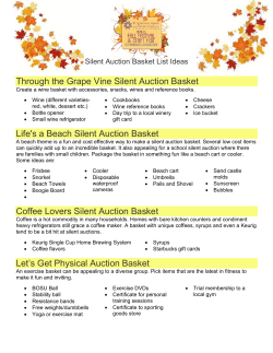 Silent Auction Basket Ideas