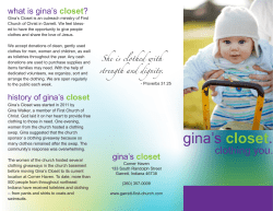 gina`s closet.