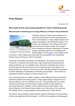 Press Release - International Passive House Association